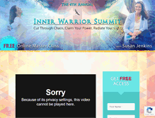 Tablet Screenshot of innerwarriorsummit.com